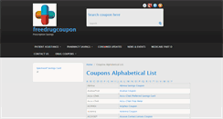 Desktop Screenshot of freedrugcoupon.com